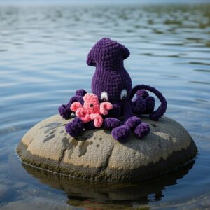 Oktopus - mit Baby